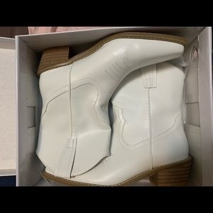 Shein white cowgirl boots